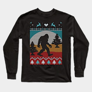 Christmas Bigfoot Long Sleeve T-Shirt